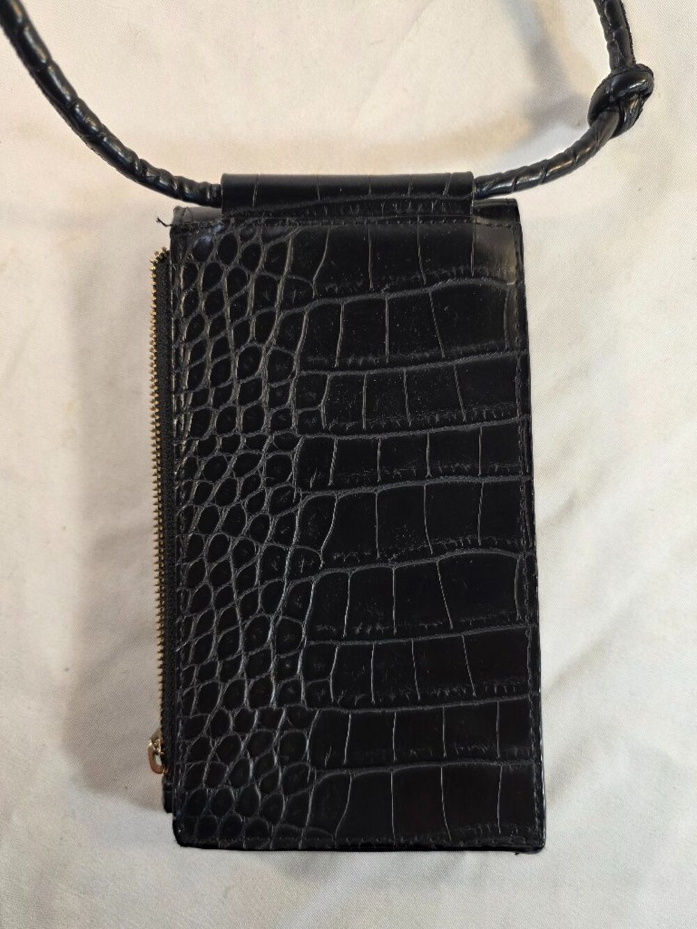A New Day Crossbody Bag Women One Size Black Faux Leather Phone Wallet Purse